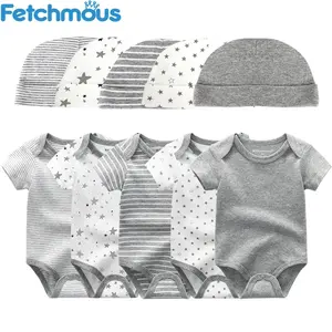 Ensemble 5 pièces de haute qualité 100 % coton pour nouveau-nés filles 0-6 mois, combinaison formelle à motif étoile + chapeau à capuche, tenue d'hiver INS - Product Image 1