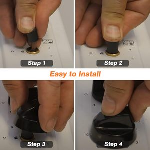 Paquete de 4 perillas de control universales de repuesto con 12 adaptadores para <span class=keywords><strong>horno</strong></span>/estufa/Rang (<span class=keywords><strong>blanco</strong></span>) - Product Image 6