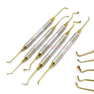 Kit de elevación sinusal de alta calidad, 5 uds., juego de instrumentos médicos dentales chapados en oro de acero inoxidable, cirugía oral profesional sinusal - Product Image 6