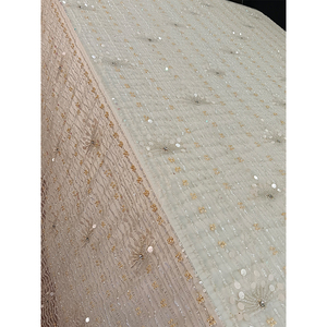 Nouvellement conçu luxe écologique Net tissu perlé à la main brodé femmes robes de soirée occidentales pour non-tissé respirant - Product Image 3