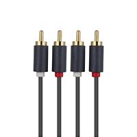 Câble audio PB101-0150 conducteur en cuivre nu gaine en PVC tresse blindage pour moniteur d'ordinateur de voiture lecteur DVD ROHS pour certifié