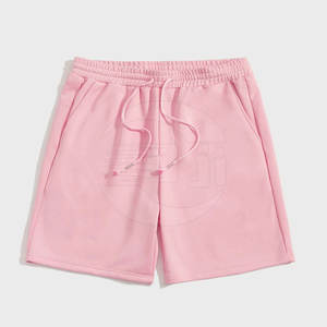 Short décontracté pour homme de haute qualité tissu en maille de coton mi-élastique séchage rapide respirant motif solide bas vente en gros - Product Image 1