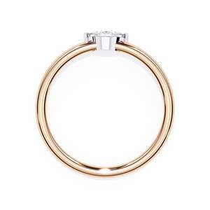 Anillo de Diamante de Lujo, Corte Marquesa, Cultivado en Laboratorio, Certificado IGI, VVS VS D E, Oro Blanco, Amarillo y Rosa de 14K, Anillo de Joyería Solitario para Regalo - Product Image 6