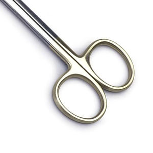 กรรไกรผ่าตัดโลหะสแตนเลสโค้ง14ซม. เครื่องมือผ่าตัด - Product Image 4