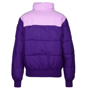 Customized Men's <b>Thin</b> Softshell <b>Puffer</b> Bomber Coat Lightweight Long Winter Warm Packable Puffy <b>Jacket</b> with Pattern Hood - Product Image 6