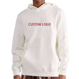 Sweat à capuche brodé imprimé personnalisé pour hommes pull-over d'automne en coton sweat coupe surdimensionnée approvisionnement direct de l'usine - Product Image 2