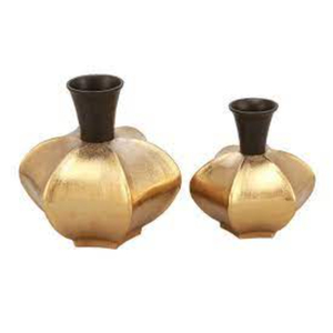 Luxurious Design Metal Creative Vase Bottle Shape Aluminum Cast Copper Plates Color Garden and Wedding <b>Flower</b> <b>Display</b> Supplies - Product Image 6