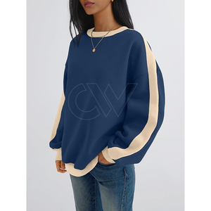 Sweat-shirt en coton à manches longues pour femmes de haute qualité avec logo personnalisé Sweat-shirt respirant et durable pour femmes - Product Image 4