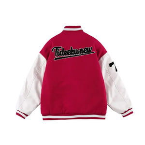 Vestes universitaires d'hiver unisexes personnalisées avec votre propre marque, patchwork en laine, coupe-vent, respirantes, écologiques, en fourrure de mouton, couleur et logo personnalisés - Product Image 5