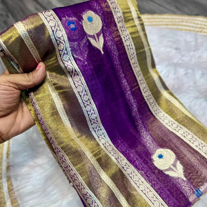 Dernière fête mariage Banarasi soie Saree traditionnel exclusif élégant mariée Festival porter Sari avec ethnique fantaisie Blouse femmes - Product Image 1