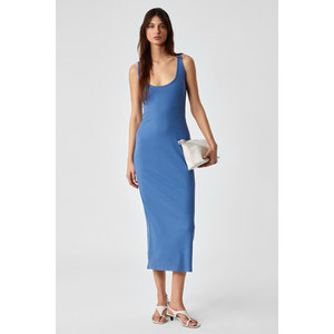 ETHIQUET SOFUTEY Robe slim sans manches à col rond et jambes larges pour femme - Product Image 1