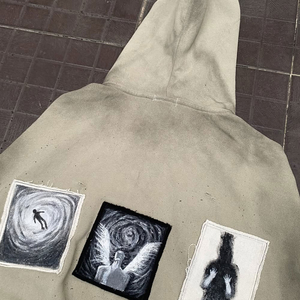 เสื้อฮู้ดดี้ผู้ชายสุดหรู คุณภาพสูง ผ้าฝ้าย 100% แห้งเร็ว สกรีนลายตามสั่ง สไตล์ฮิปฮอป สตรีทแวร์ ดีไซน์ทันสมัย ลดราคาพิเศษ - Product Image 5