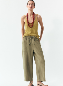 Pantalon à enfiler pour femmes, jambe droite, coton de qualité supérieure, sur mesure pour les femmes, vêtements fabriqués au Bangladesh, vente en gros directement de l'usine - Product Image 3