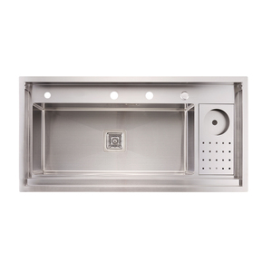 <span class=keywords><strong>Tik</strong></span> <span class=keywords><strong>Tok</strong></span> Tendances Évier fait à la main 100*50cm Conception dissimulée avec accessoires en SUS 304/201 - Product Image 3