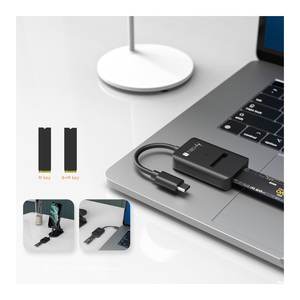 Adaptateur USB-C pour ordinateur IADAP USB32 SATASSD, boîtier pour disque dur noir - Product Image 4