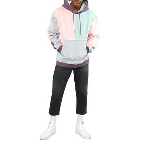 Vente en gros de vêtements de sport Muscle Fit de haute qualité pour hommes, sweat à capuche amincissant personnalisé en éponge française surdimensionné Color Block avec fermeture éclair - Product Image 5