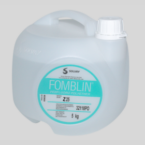 Syensqo Fomblin Z25 Perfluoropoliéter (PFPE) Fluidos de lubricación de alto vacío Italia Embalaje original Caja de 5kg Suministro global - Product Image 4