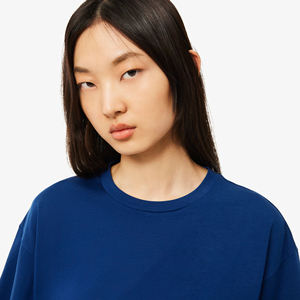 Nuevo estilo Color sólido O cuello suelto mujeres camisetas prendas de vestir moda verano ropa femenina camisetas - Product Image 3