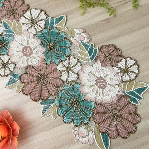 Set de table luxueux fait main avec des perles antidérapantes - Product Image 1