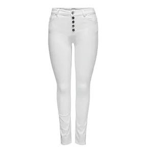 White jeans For Women Regular Waist Solid Color Female Pencil Pants Skinny Jeans Denim Ladies Pants