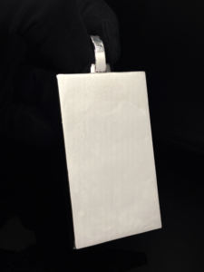 Pendentif unisexe en acier inoxydable avec lettres personnalisées en diamant CZ, style hip-hop - Product Image 5