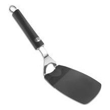 Espátula para Lasaña, Cubertería Desechable de Acero, Modelo TWIST Cromado y Negro, Tamaño 9x31cm, Modelo 1746 - Product Image 1