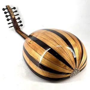 Oud Profesional de 12 Cuerdas - Lira Árabe Hecha a Mano con Madera de Nogal y Cedro en la Tapa Acústica - Product Image 3