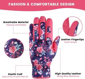 Custom Women <b>Gardening</b> <b>Gloves</b> Breathable Thorn-Proof Garden <b>Gloves</b> with Print Firm Grip <b>Gloves</b> for Planting Digging Landscaping - Product Image 2
