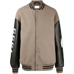 Veste universitaire avec logo personnalisé pour hommes, veste à manches longues brodée en tissu, vêtements de rue d'hiver, veste de lettreur pour l'extérieur, vente en gros - Product Image 1