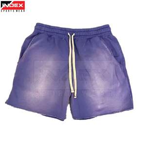 Shorts en coton de haute qualité, lavés à l'acide |   Style vintage pour hommes |   Tissu doux au toucher et respirant |   Vêtements décontractés tendance - Product Image 1