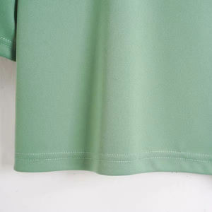 เสื้อยืดออกกำลังกายคอกลมทรงเข้ารูป น่ารัก เป็นมิตรกับสิ่งแวดล้อม ราคาส่งถูก สำหรับทุกเพศ สีพื้น รับสกรีนโลโก้ - Product Image 5