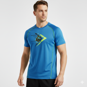 T-shirt en coton pour homme, col rond, manches courtes, décontracté, été, sport, fitness, vente chaude, impression personnalisée, commandes en gros OEM - Product Image 2