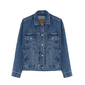 Jean <b>Jacket</b> <b>Men</b> Casual <b>Long</b> Sleeve Turn-Down Collar Washed Denim <b>Jacket</b> Wholesale Cost Wholesale Price Low Cost - Product Image 5