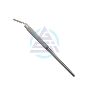 Manche de scalpel solide rond coudé 14cm lame tenant la poignée cou mince Instruments chirurgicaux - Product Image 1