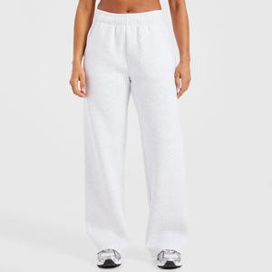 Logo personnalisé de haute qualité surdimensionné couleur grise femmes survêtement sweats à capuche et pantalons de survêtement survêtement 2 pièces pantalons d'entraînement de gymnastique - Product Image 1