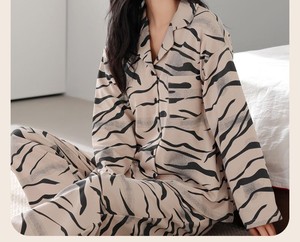 Fabricante tendencia nueva llegada venta al por mayor de moda causal impresión de las mujeres conjunto de ropa de pijama de las mujeres ropa de dormir - Product Image 2