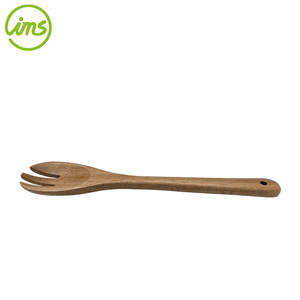 Cuchara para Servir y Mezclar Ensaladas de Madera de Acacia de 33 cm, Apta para Lavavajillas - Product Image 3