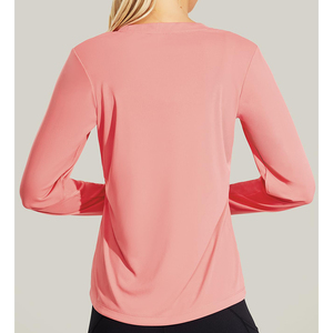 เสื้อยืดแขนยาวดีไซน์คลาสสิกระบายอากาศได้ดีสีพื้นโลโก้ตามสั่ง - Product Image 5
