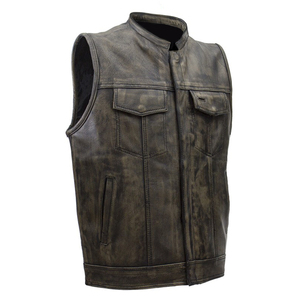 Chaleco de Cuero Reversible de Primera Calidad al por Mayor, Impermeable, Transpirable, para Motociclismo, Carreras, Uso Casual de Invierno, Servicio OEM - Product Image 4