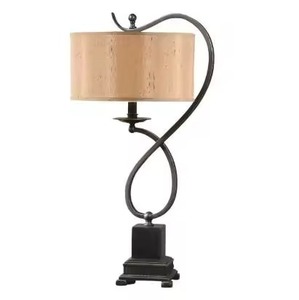 Lámpara de mesa de metal rústico para decoración contemporánea del hogar centro de mesa de iluminación único hecho a mano - Product Image 5