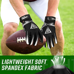 Nuevos guantes receptores deportivos personalizados directos de fábrica de gran oferta, guantes de fútbol, guantes de fútbol americano por sublimación para jóvenes - Product Image 4