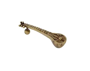 multi-functional Door Brass Sitar Design Handle Antique Instrument Inches Style Pull Musical Set Handmade Handles Shape Pulls Ho