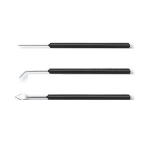 Aiguilles à taquiner de dissection Aiguilles à taquiner à pointe droite, aiguilles à taquiner à pointe incurvée avec poignée en plastique - Product Image 6