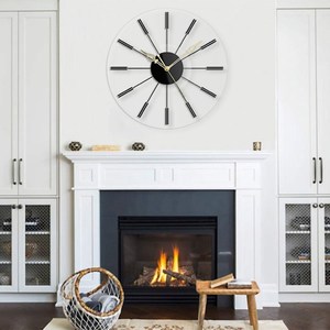 Simple Sun Light Luxury Modern <b>Marble</b> Panel Wall <b>Clock</b> Home Decor <b>Clock</b> Gothic Metal Modern Fancy and Decorative Gear Watch - Product Image 4