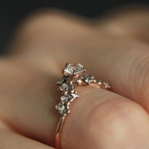 Ensemble de bagues de mariée en argent sterling 925 avec zircon rond élégant pour femmes - Product Image 5