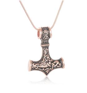 Norse Viking Thor marteau urne pour cendres urne bijoux pour cendres humaines pour femmes coeur crémation collier pour cendres taille personnalisée - Product Image 3