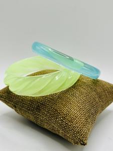 Vente en gros prix d'usine bracelet écologique empilable en plastique acrylique 35 couleurs bijoux de mariage en marbre fin pour femmes - Product Image 6