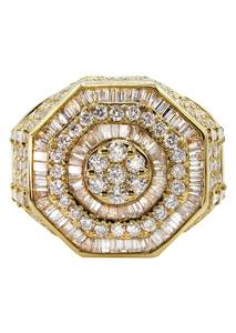 Meilleure qualité bague de fiançailles en diamant 10K /14K /18K or rose 2 carats poids total bagues en diamant en vente à l'exportation - Product Image 3