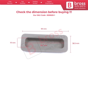 BSR629-1 Pare-soleil de toit ouvrant en velours avec poignée de traction, couleur gris foncé, pour Série 3 E46 Série 5 E39 54137134542 - Product Image 6