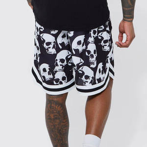 Pantalones cortos de baloncesto de poliéster para hombre con bolsillos Premium Summer Printed Graphics Streetwear Workout Fitness Gym Shorts al por mayor - Product Image 3